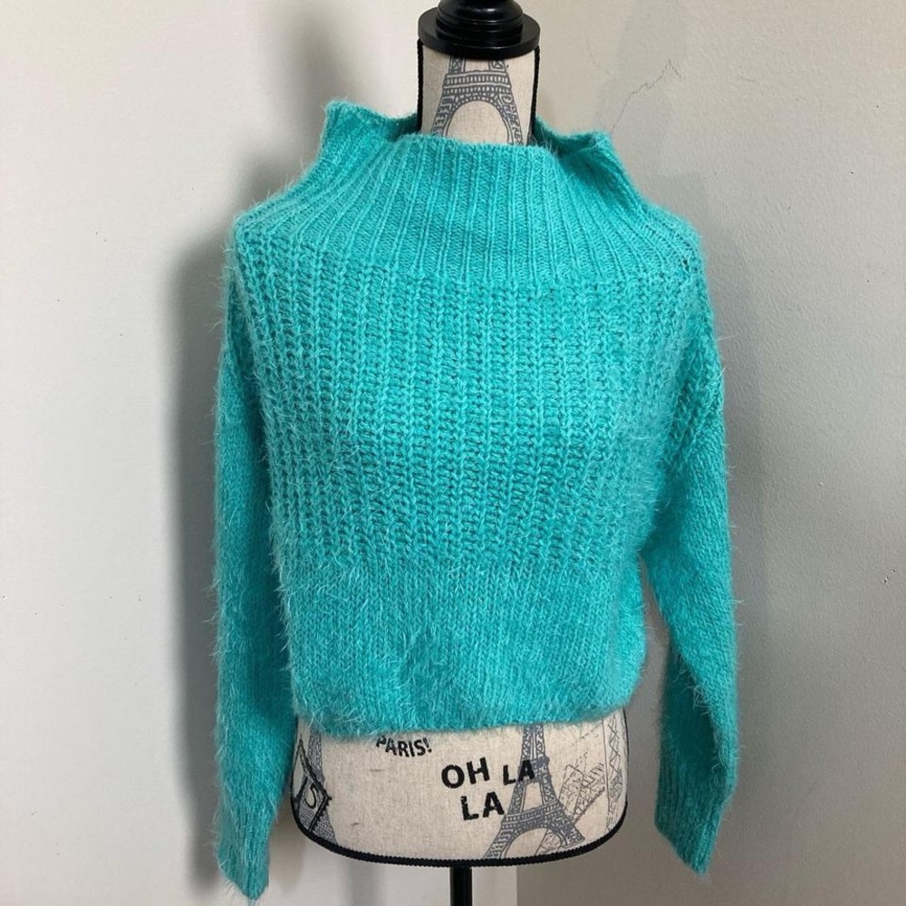 Cozy Turquoise Knit Sweater